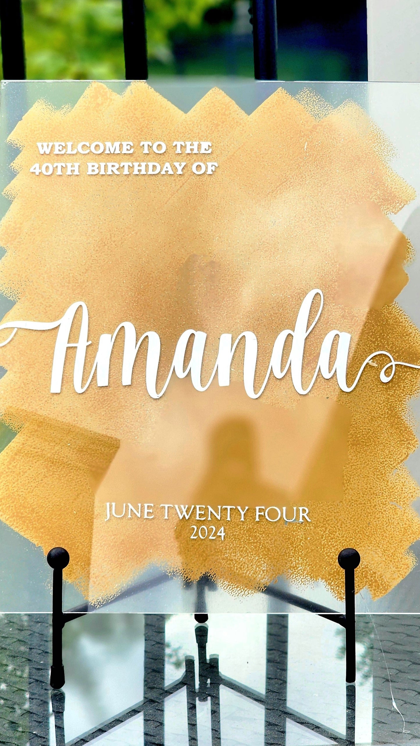 Acrylic Sign - Partially Painted